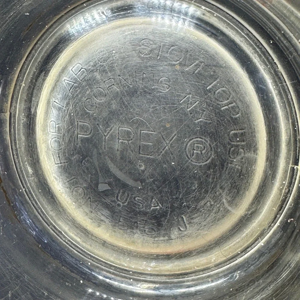 Vintage Pyrex #516 2 Cup Measuring Glass Red Lettering 500ml 16oz Made in‎ USA